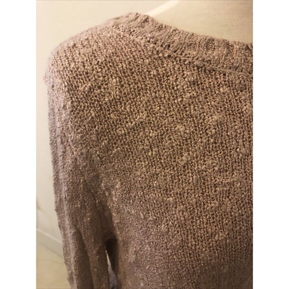 Karlie Women's Fringe Sweater Pink - Open Back , Size Large - Picture 6 of 9